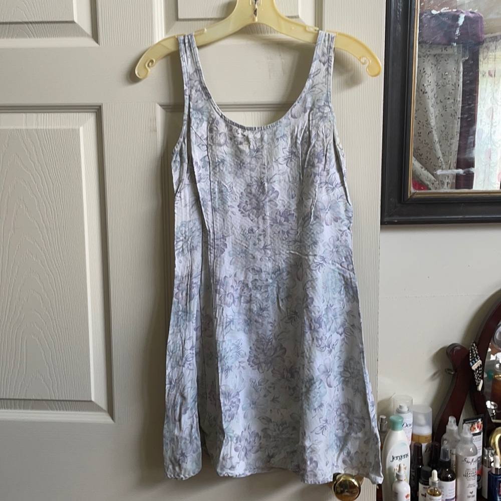 Pre owned light blue/purple with flowers